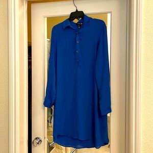 Forever 21 Royal Blue Shirt Dress/Tunic size L
